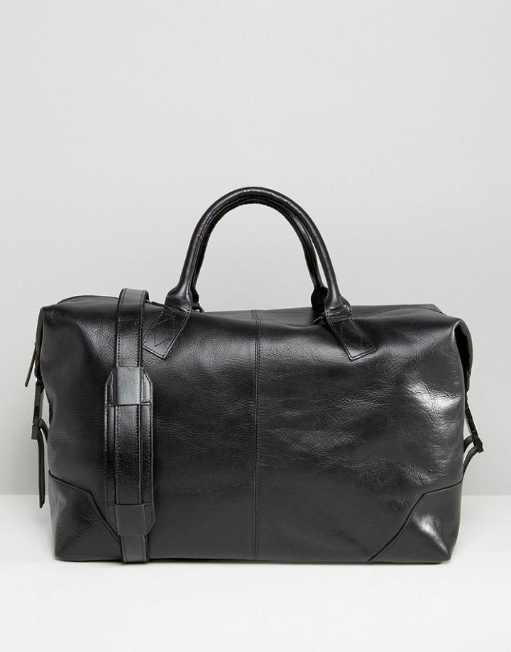 Royal Republiq Supreme Carryall In Leather - Black