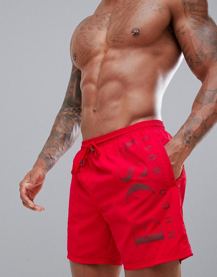 Boss Octopus Swim Shorts - Red