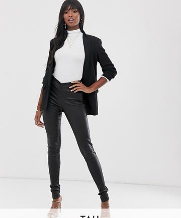 Y.a.s Tall Leather Legging In Black