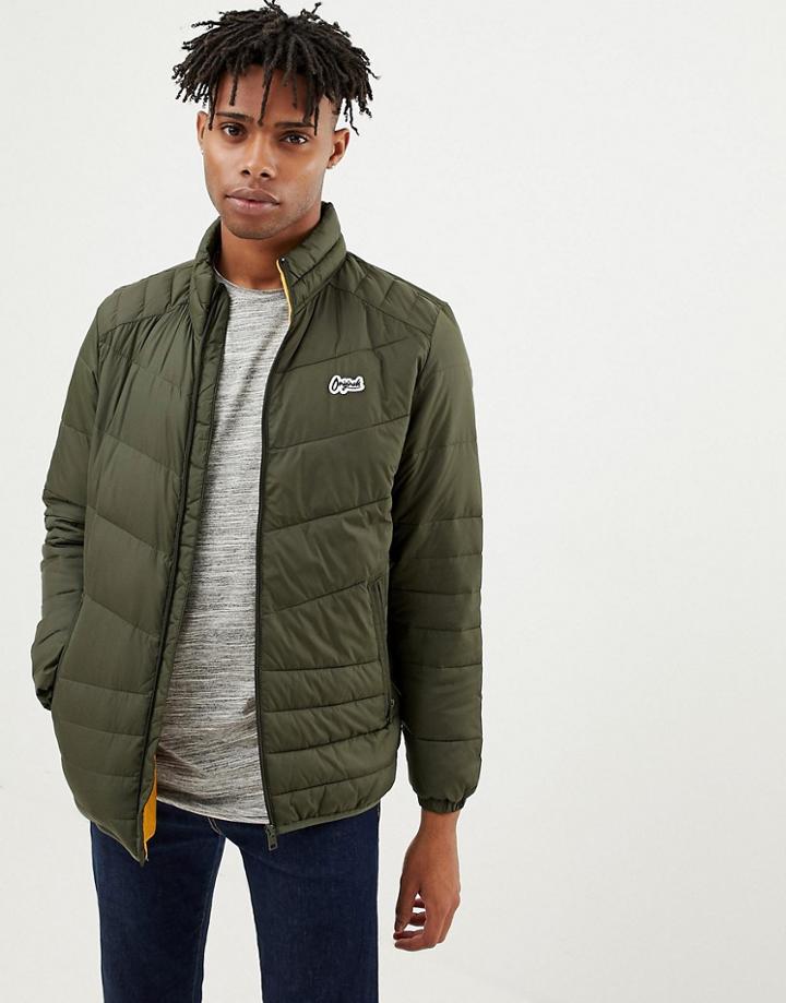 Jack & Jones Originals Puffer Jacket - Green