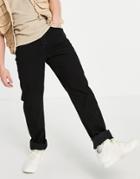 River Island Relaxed Fit Jeans In Black