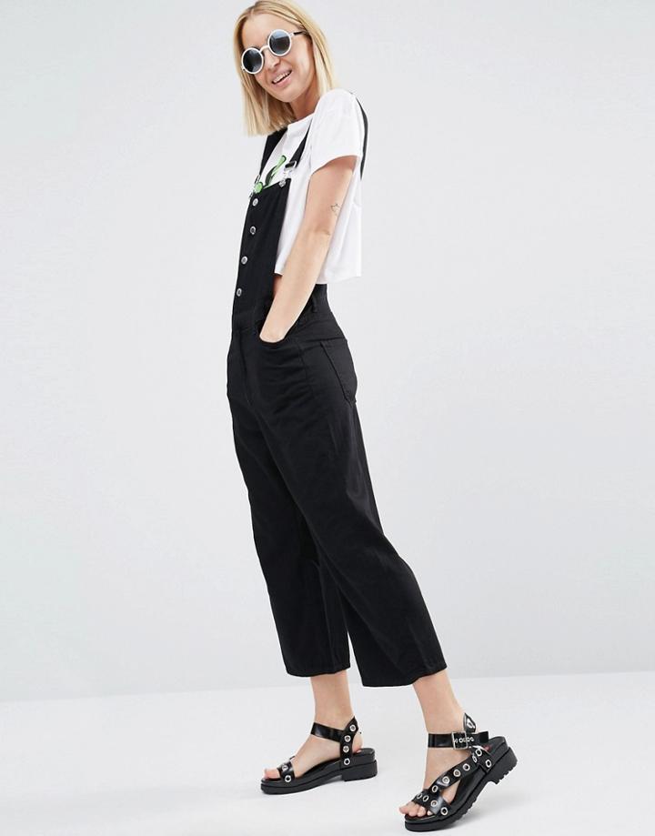 Cheap Monday Relaxed Overalls - Black