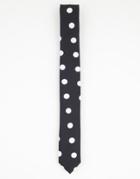 Devils Advocate Polka Dot Tie-black