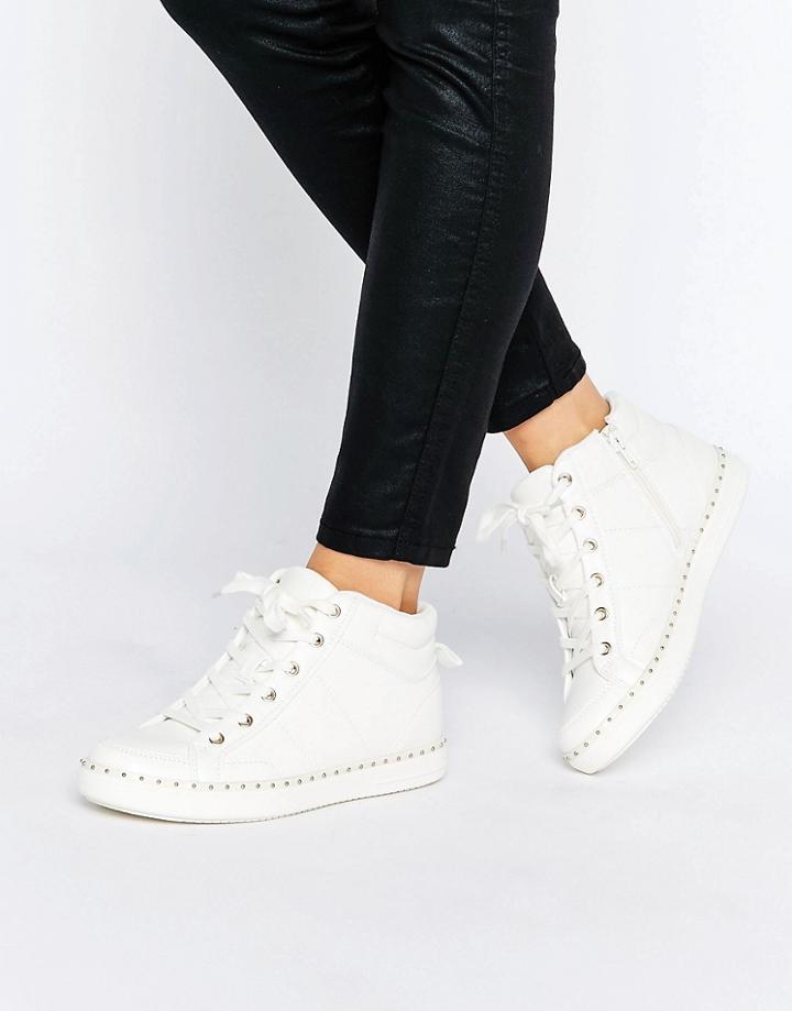 Aldo Drina White High Top Trainers - White