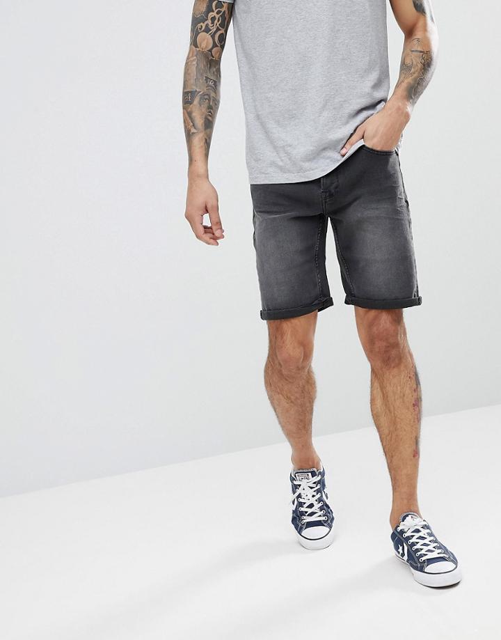 Only & Sons Denim Shorts - Gray