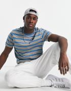 Farah Aziz Striped T-shirt In Blue