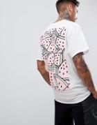 New Love Club Multi Melon Back Print T-shirt-white