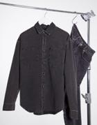 Allsaints Trellick Shirt In Washed Black