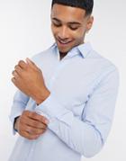 Jack & Jones Poplin Slim Fit Shirt-blue