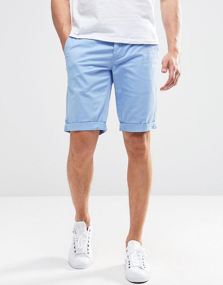Minimum Chino Shorts In Blue - Cashmere Blue