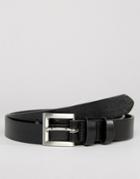 Asos Smart Belt With Double Keeper - Black