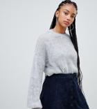 Bershka Loose Knit Sweater - Gray