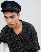 Asos Design Mariner Hat In Navy - Navy