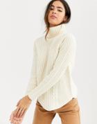 B.young High Neck Sweater-cream