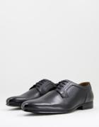 Red Tape Derby Shoes In Black Leather
