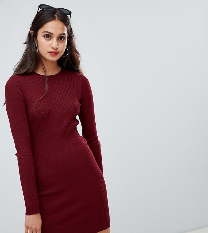 Bershka Ribbed Knitted Dress