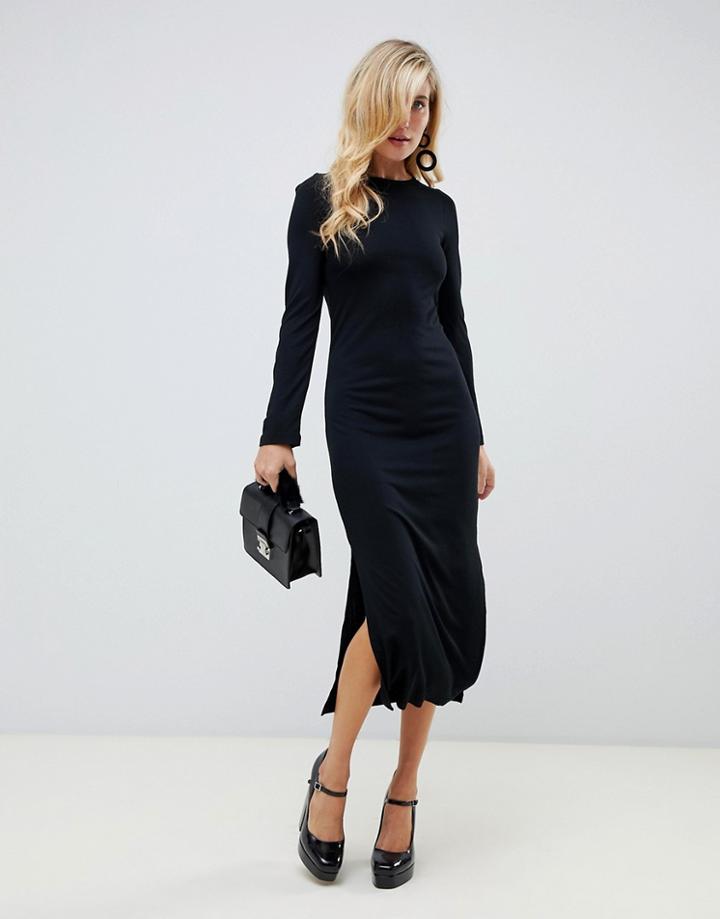 French Connection Midi Dress-black