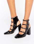 Asos Eklis Multi Buckle Shoe Boots - Black