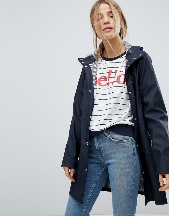 Only Find Raincoat - Navy