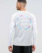 Asos Long Sleeve T-shirt With Front And Back Print