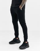 Asos Design Skinny Sweatpants In Black
