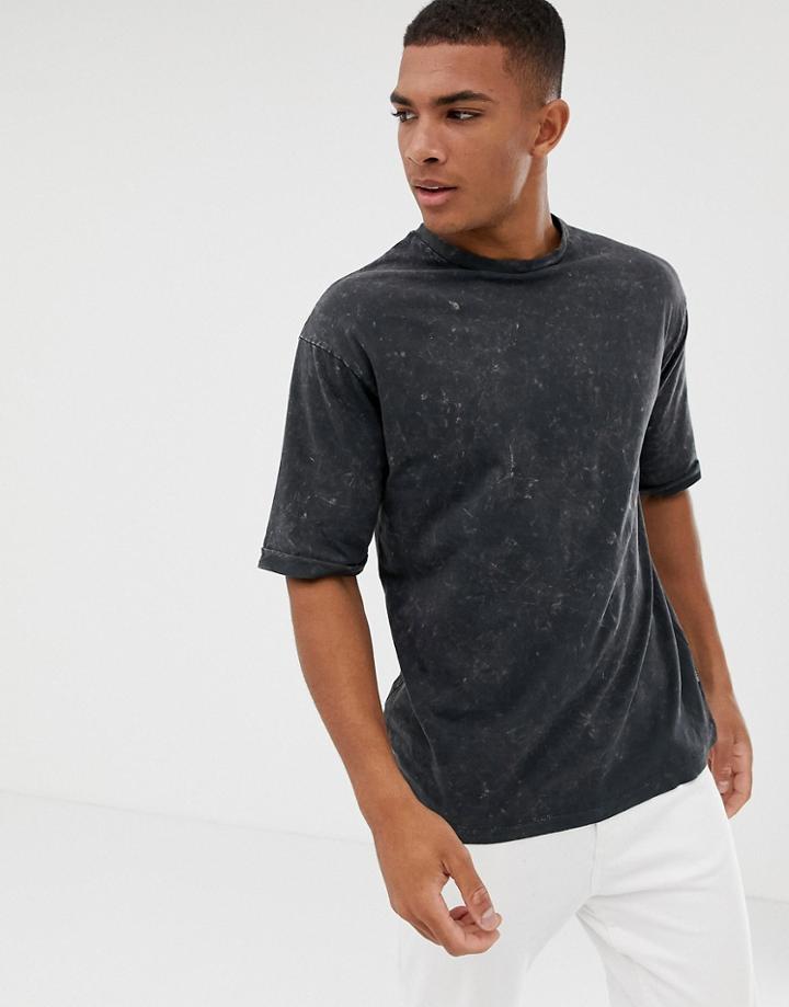 Only & Sons Acid Wash T-shirt - Black