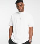 New Look Oversized Turtle Neck T-shirt In White