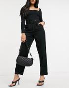 Vero Moda Tailored Pants With Belt In Black