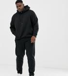 Another Influence Plus Quilted Panel Slim Fit Sweatpants - Black