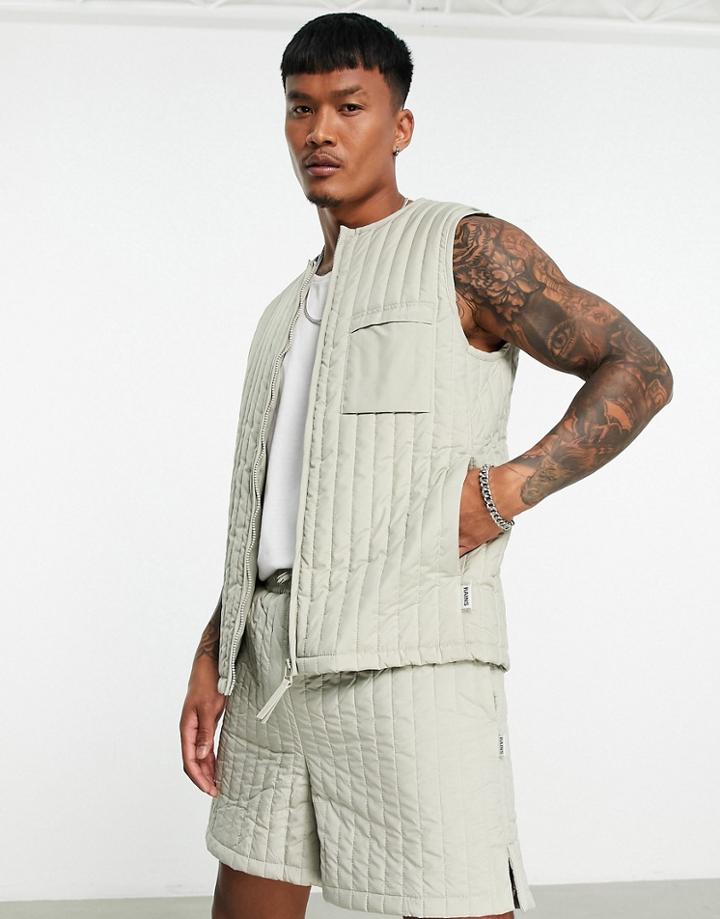 Rains Liner Vest In Gray
