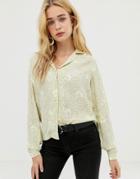 Vero Moda Delicate Print Shirt - Cream