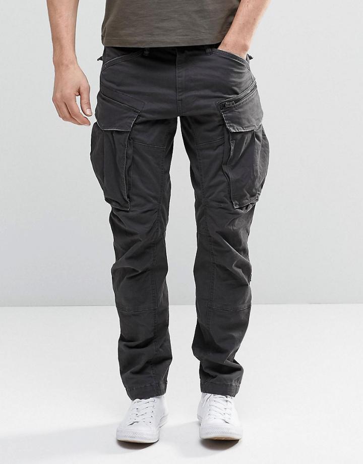 G-star Rovic Zip Cargo Pants 3d Tapered - Raven