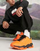 Asos Design Chunky Sneakers In Neon Orange