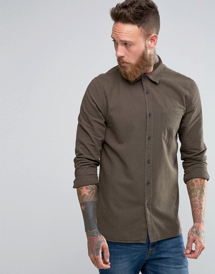 Nudie Henry Bastiste Shirt - Green