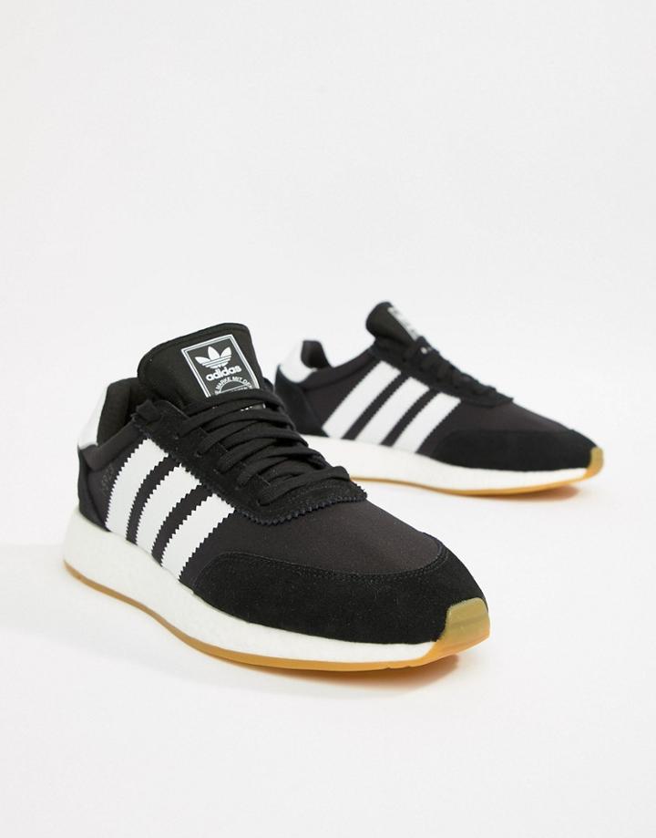 Adidas Originals I-5923 Leather Sneakers In Black D97344 - Black