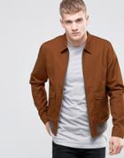 New Look Harrington Jacket In Rust - Tan