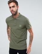 Boss Orange By Hugo Boss Slim Fit Pique Polo Shirt - Green
