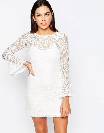 Oh My Love Lace Dress - White