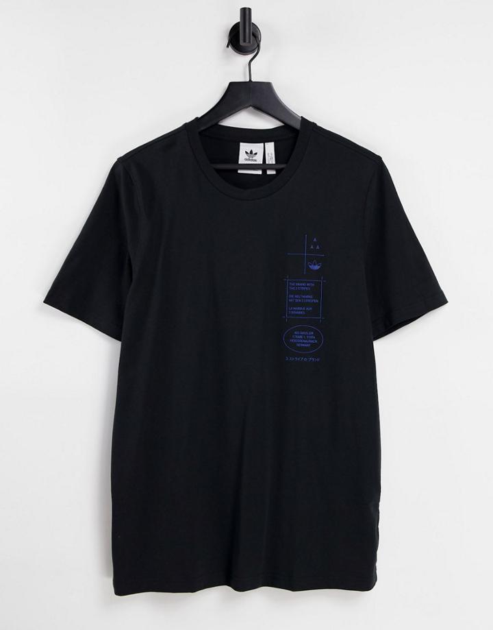 Adidas Originals Graphic T-shirt In Black
