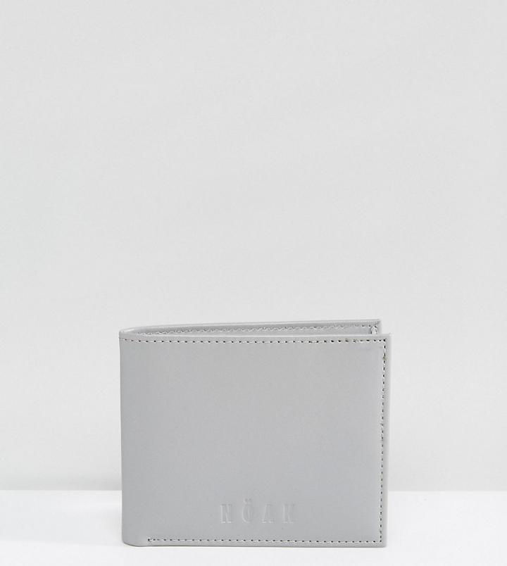 Noak Faux Leather Fold Wallet - Gray