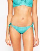 Lepel Summer Days Tie Side Bikini Bottom - Aqua