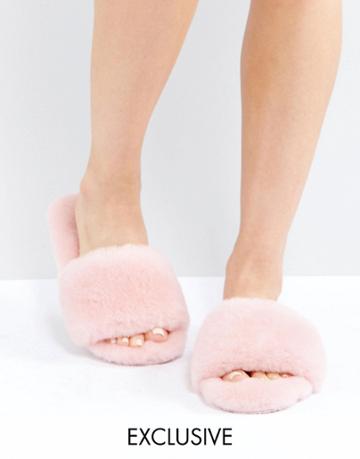 Ozlana Fruit Slider Slipper - Pink
