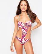 Seeker Cut Out Swimsuit - Red