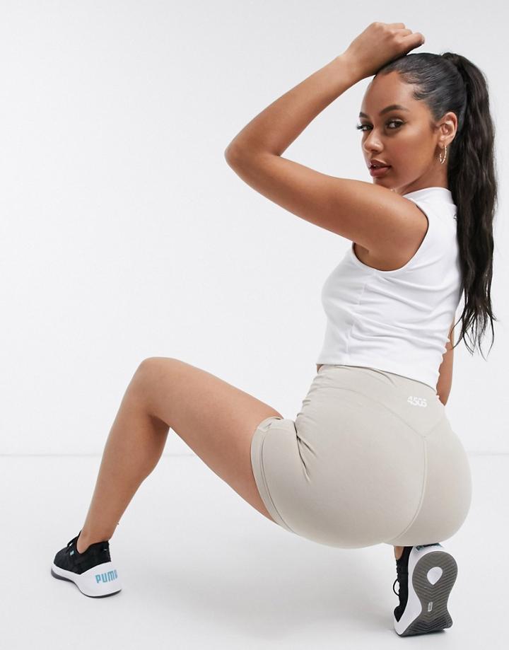 Asos 4505 Icon Training Booty Short In Cotton Touch-neutral