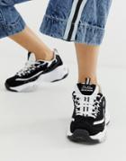 Skechers D'lite Sneakers 3.0 In Back And White Mono Key Item - Black