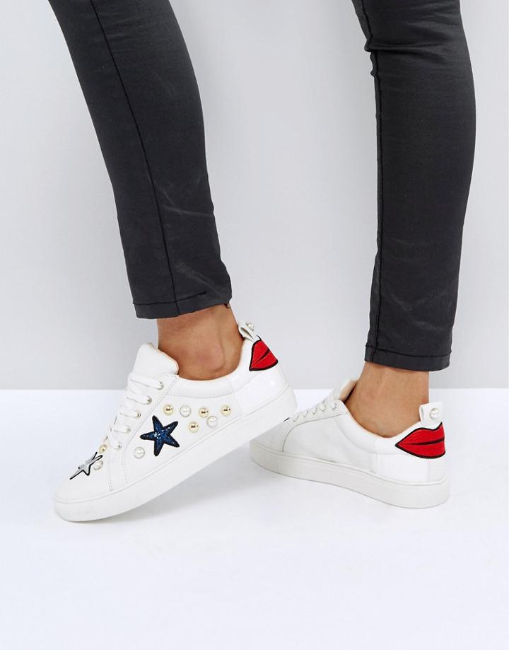 Kg By Kurt Geiger Lippy Sneakers - White
