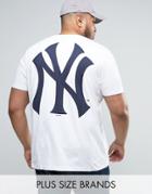 Majestic Plus New York Yankees Longline T-shirt - White