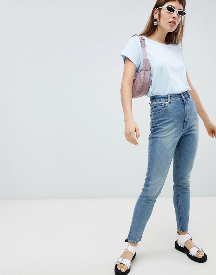 Cheap Monday High Spray Skinny Jeans-blue