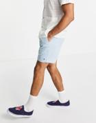 Polo Ralph Lauren Player Logo Cord Prepster Chino Shorts In Alpine Blue-blues