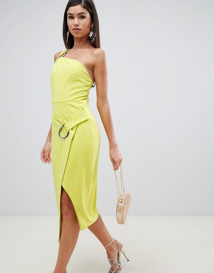 Forever Unique Bandeau Dress With Hoop - Green